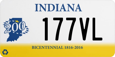 IN license plate 177VL