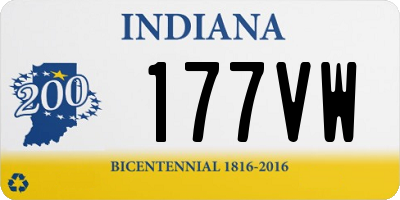 IN license plate 177VW
