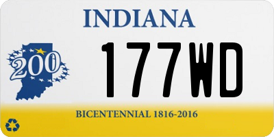 IN license plate 177WD