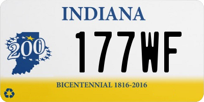 IN license plate 177WF