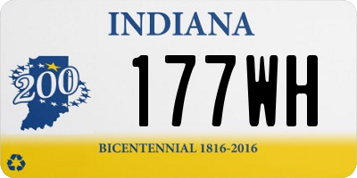 IN license plate 177WH