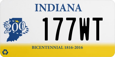 IN license plate 177WT