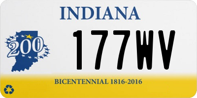 IN license plate 177WV