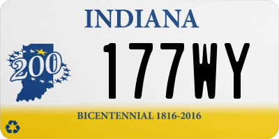 IN license plate 177WY