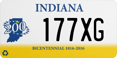 IN license plate 177XG