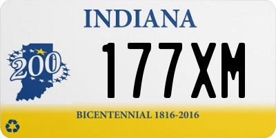 IN license plate 177XM