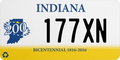 IN license plate 177XN