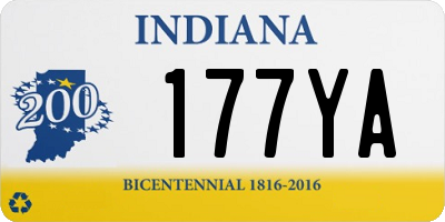 IN license plate 177YA