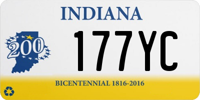 IN license plate 177YC