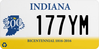 IN license plate 177YM