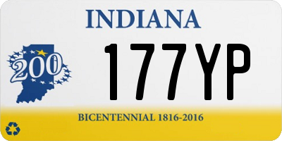 IN license plate 177YP