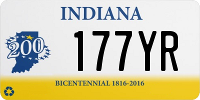 IN license plate 177YR