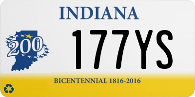 IN license plate 177YS