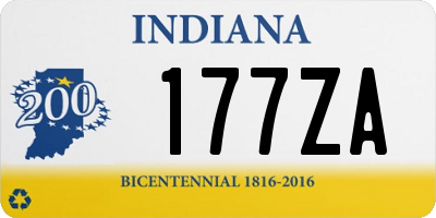 IN license plate 177ZA