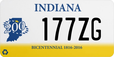 IN license plate 177ZG