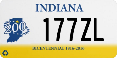 IN license plate 177ZL