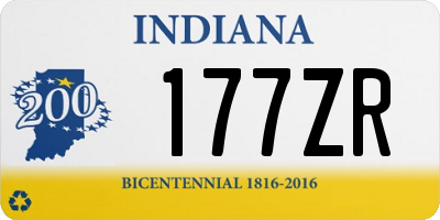 IN license plate 177ZR