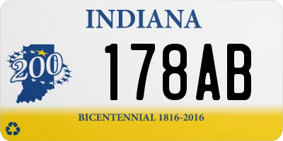 IN license plate 178AB
