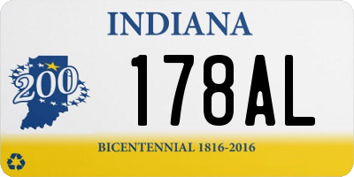 IN license plate 178AL