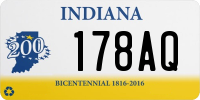 IN license plate 178AQ