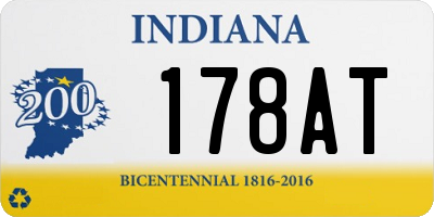 IN license plate 178AT