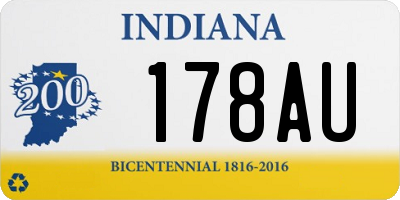 IN license plate 178AU