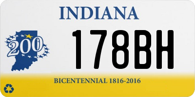 IN license plate 178BH