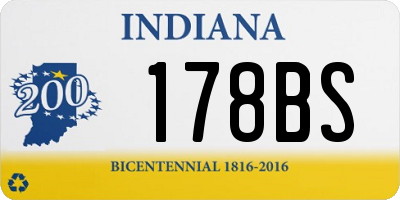 IN license plate 178BS