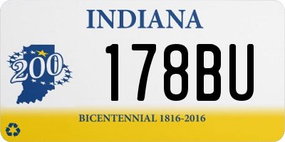 IN license plate 178BU