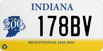 IN license plate 178BV