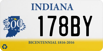 IN license plate 178BY