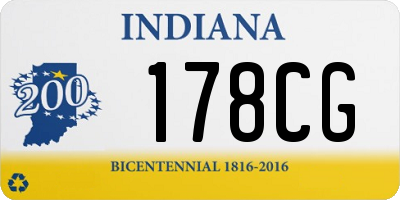 IN license plate 178CG