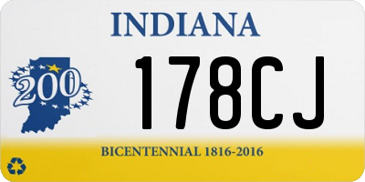 IN license plate 178CJ