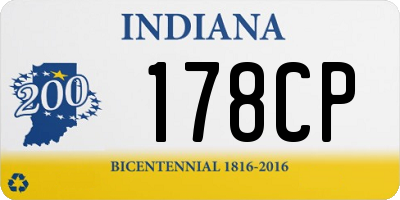 IN license plate 178CP