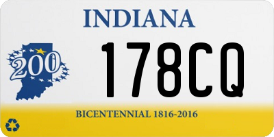 IN license plate 178CQ