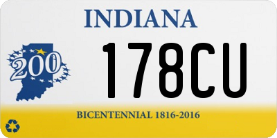 IN license plate 178CU
