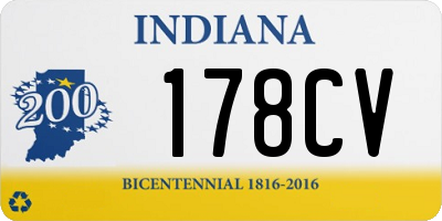 IN license plate 178CV