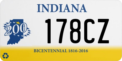 IN license plate 178CZ