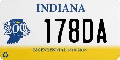 IN license plate 178DA