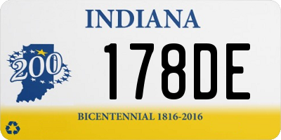 IN license plate 178DE