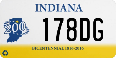 IN license plate 178DG