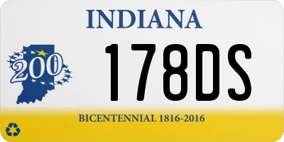 IN license plate 178DS