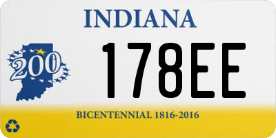 IN license plate 178EE