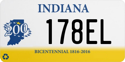 IN license plate 178EL