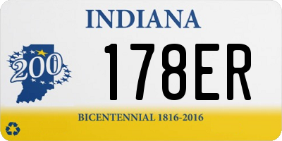 IN license plate 178ER