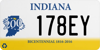 IN license plate 178EY