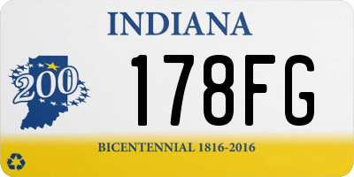 IN license plate 178FG