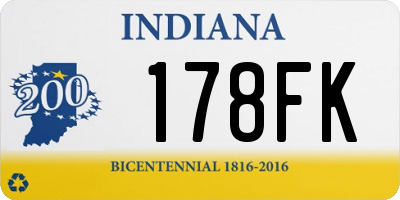 IN license plate 178FK