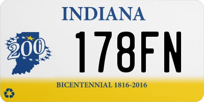 IN license plate 178FN