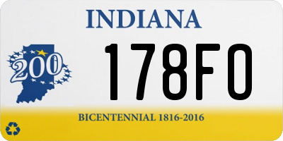 IN license plate 178FO